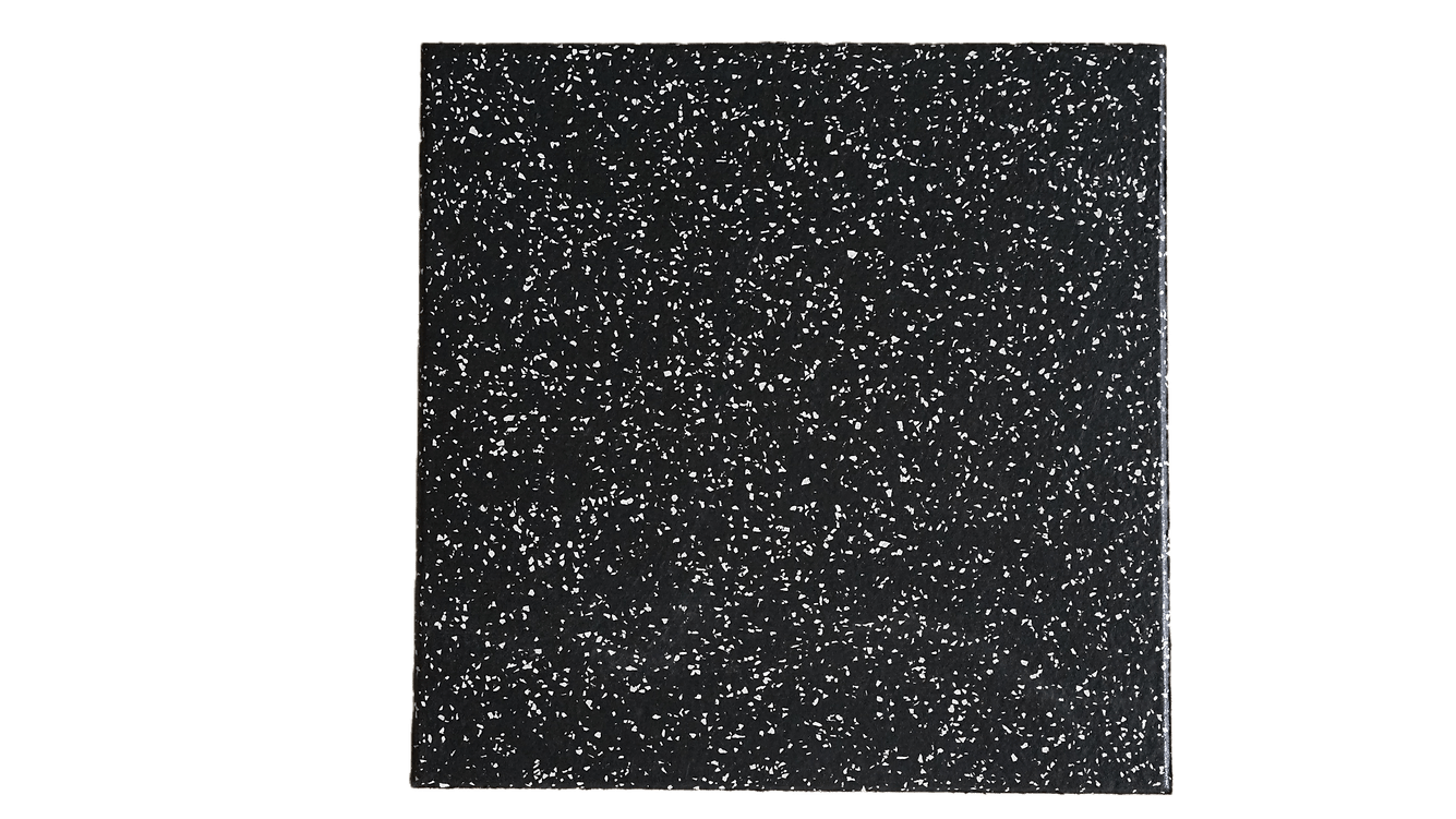 Dalle Caoutchouc Premium 20 mm Noir/Blanc – 50×50 cm (Lot de 4) – Image 2