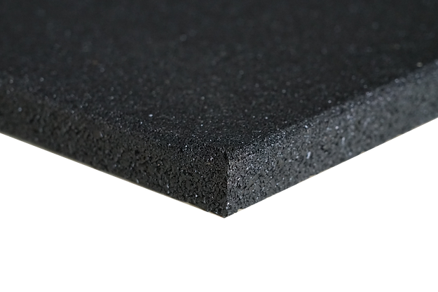 Dalle Caoutchouc 100×100×15 mm – Noire Antichoc Grain Fin – Image 2