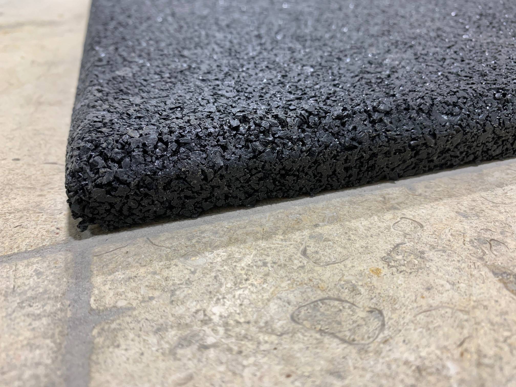 Dalle Sol Caoutchouc 50×100 cm – 20 mm – Rectangulaire Noire – Image 3