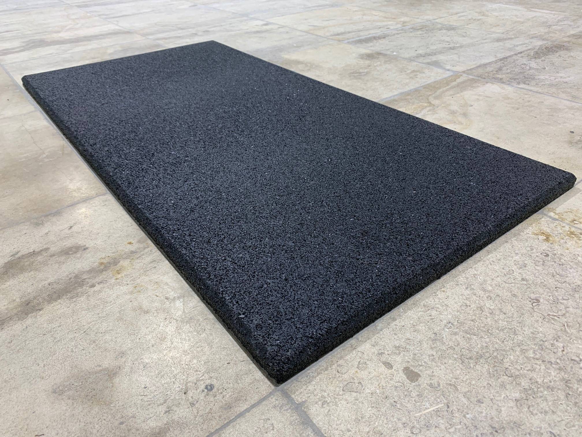 Dalle Sol Caoutchouc 50×100 cm – 20 mm – Rectangulaire Noire – Image 4